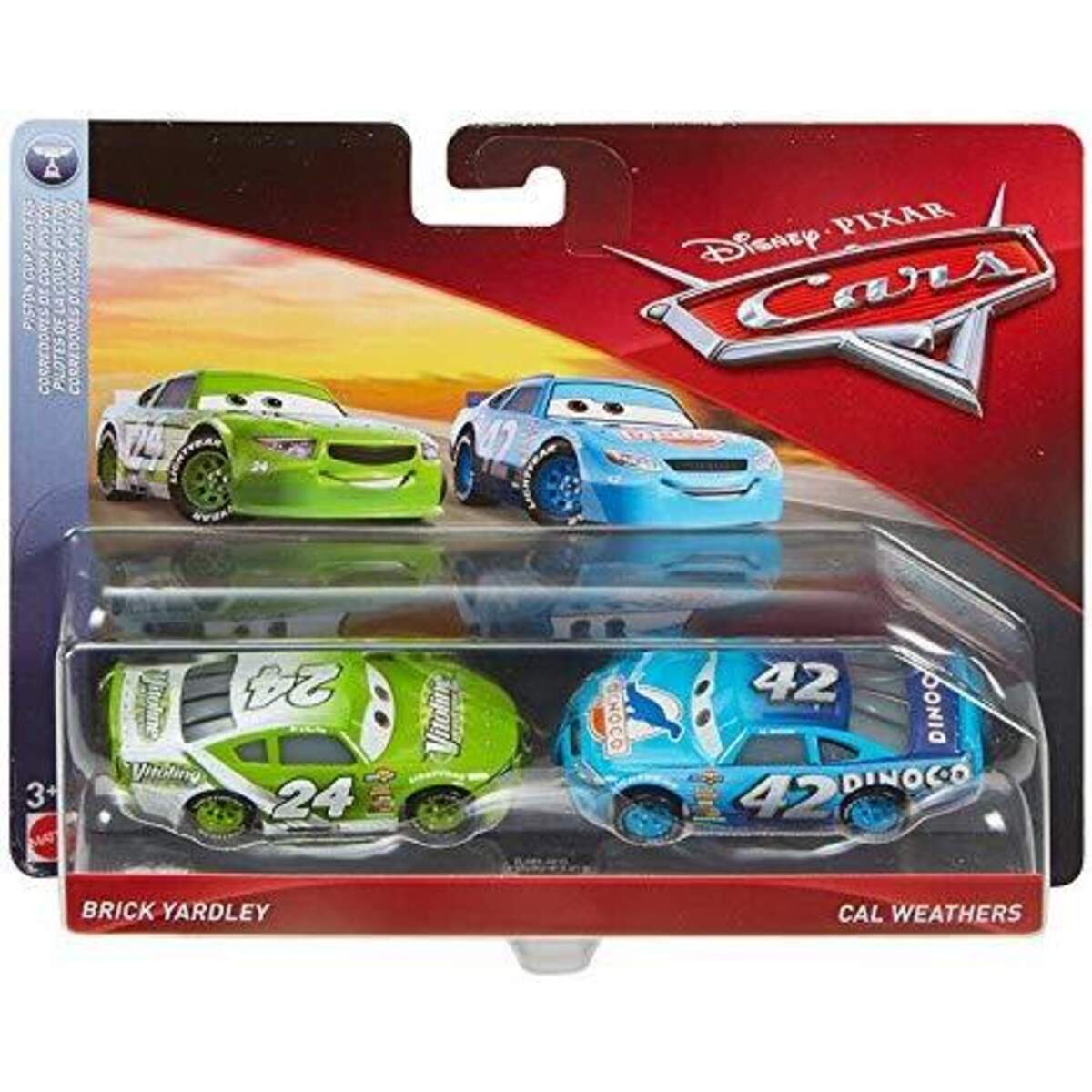 Mattel Disney Pixar Cars 3 Die-Carst 2er-Pack, 2 Stück, sortiert