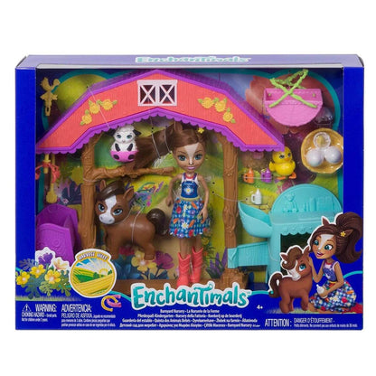 Mattel Enchantimals Pferdespaß-Kindergarten mit Haydie Horse & Trotter