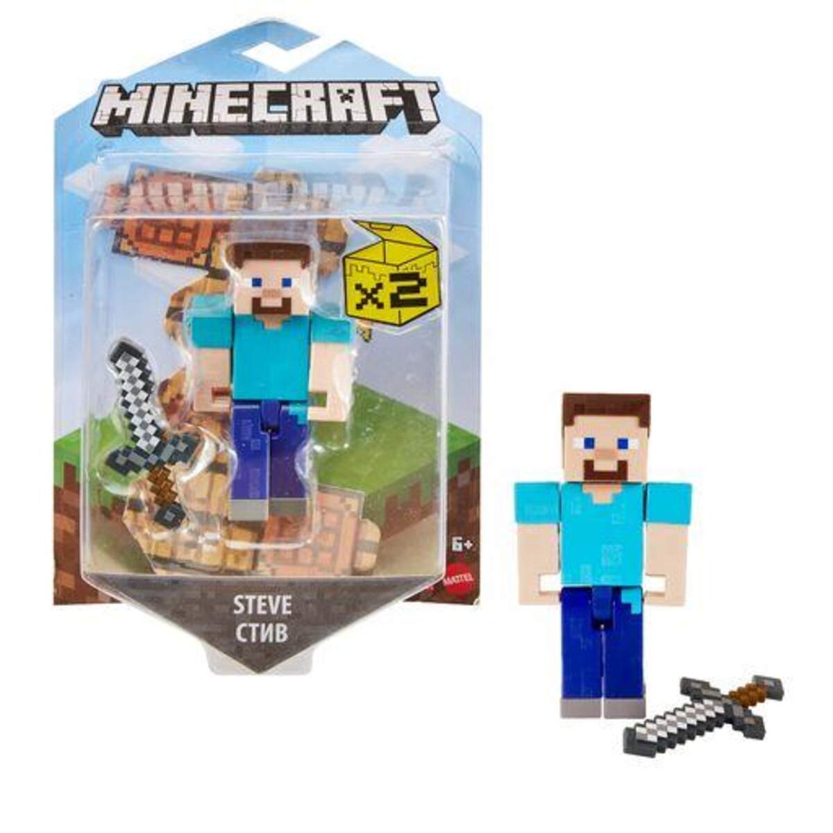 Mattel Minecraft Craft-A-Block Figuren, 1 Stück, sortiert