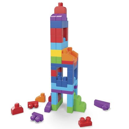 Mega Bloks Bausteinebeutel Groß Grundfarben, 80 Teile
