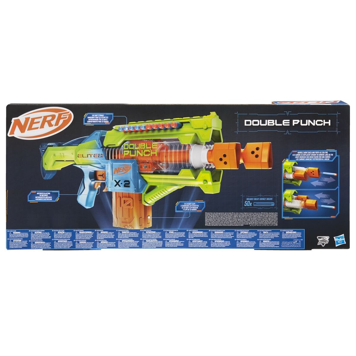 Nerf Elite 2.0 motorisierter Double Punch Dart-Blaster
