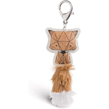 NICI Fuchs Kork-Optik Taschenanhänger aus Kunstleder, 12 cm