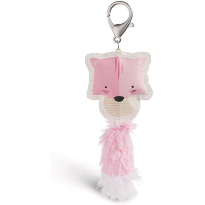 NICI Katze hellrosa Taschenanhänger aus Kunstleder, 12 cm