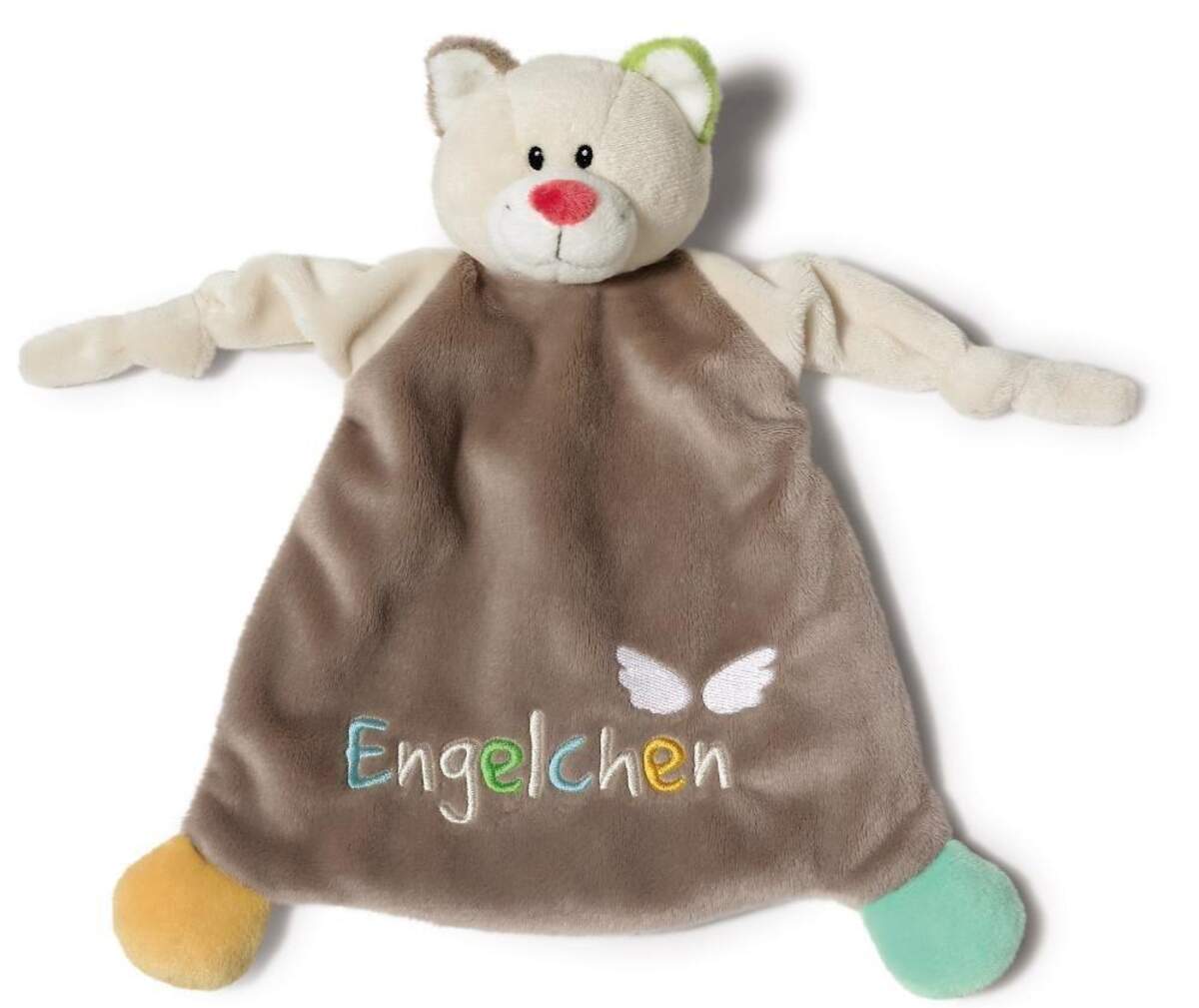 NICI My First NICI Schmusetuch Katze Engelchen, 25 x 25cm