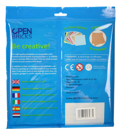 Open Bricks Baseplatte 32x32 farm lanes [Duo Pack]