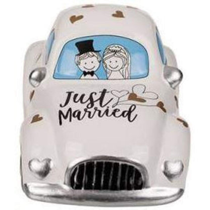 Out of the Blue Spardose Hochzeitsauto mit Schloss,,ca. 16 x 8,5 cm