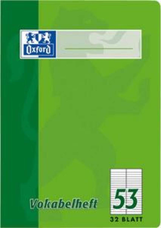 Oxford Vokabelheft A5 Lin. 53, 32 Blatt, SCRIBZEE®