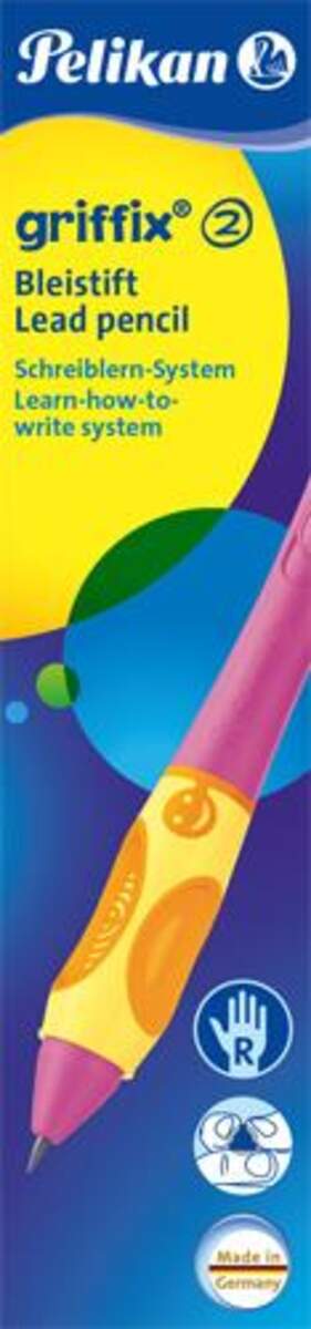 Pelikan griffix® 2 Bleistift, berry pink, rechts, Faltschachtel