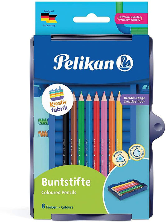 Pelikan Kreativfabrik Buntstifte, 8 Stück sortiert in Universaletage, FSC-Holz, 1 Stück