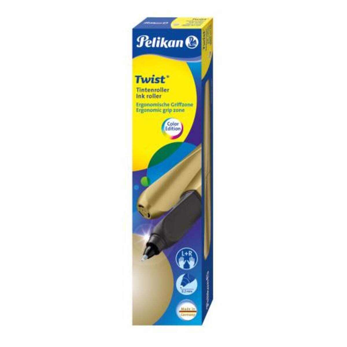 Pelikan Twist® Roller Twist, Pure Gold universell für Rechts- und Linkshänder