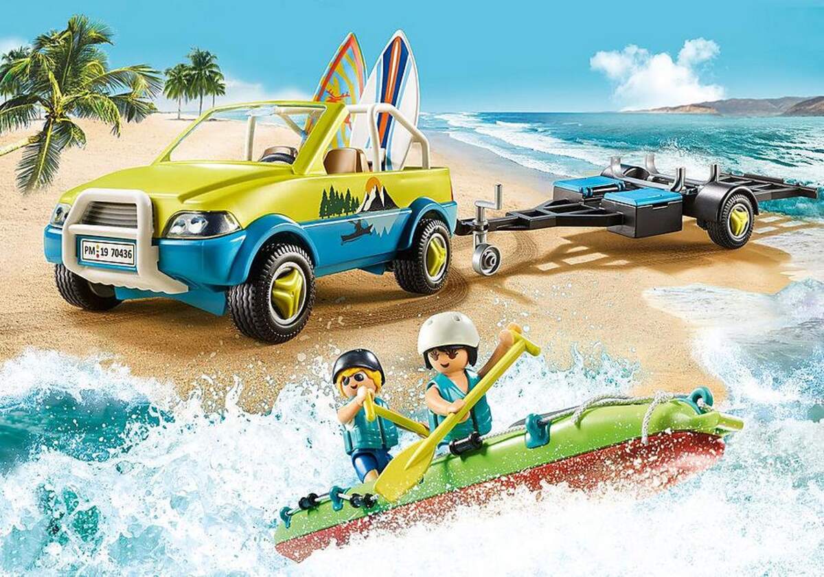 PLAYMOBIL® 70436 Family Fun Strandauto mit Kanuanhänger