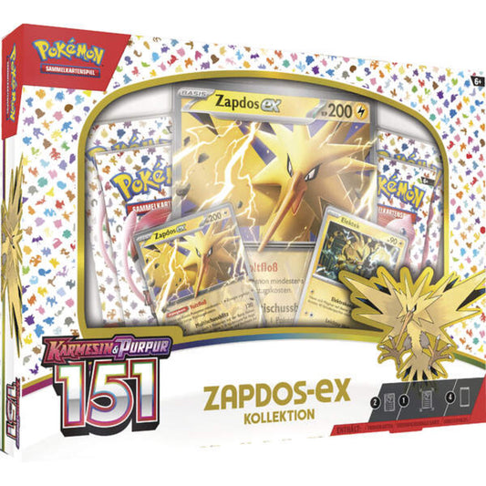 Pokemon Kollektion Karmesin & Purpur – 151: Zapdos‑ex
