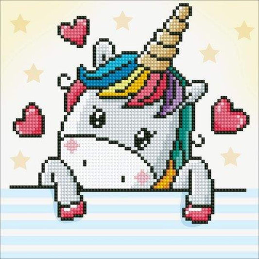 Pracht Diamond Dotz  - Verliebtes Einhorn, 23 x 23 cm