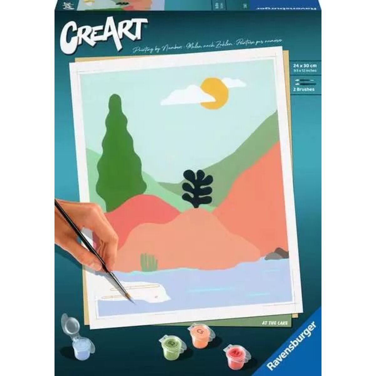 Ravensburger CreArt At the Lake - Malen nach Zahlen für Erwachsene