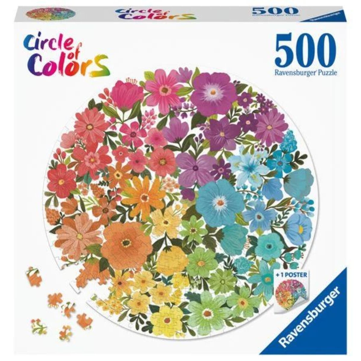 Ravensburger Puzzle - Circle of Colors - Flowers, 500 Teile