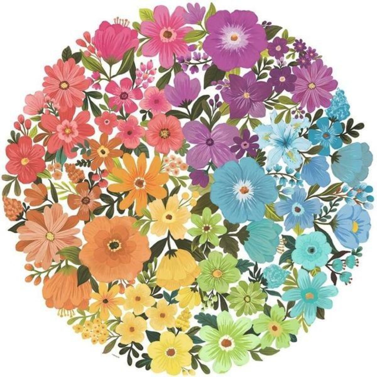 Ravensburger Puzzle - Circle of Colors - Flowers, 500 Teile