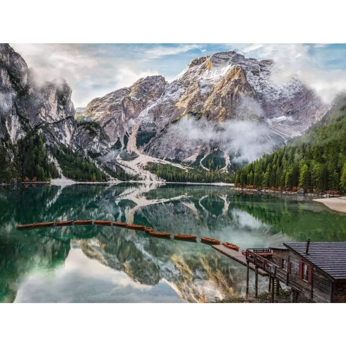 Ravensburger Puzzle - Lago di Braies, Pragser Wildsee, 1500 Teile