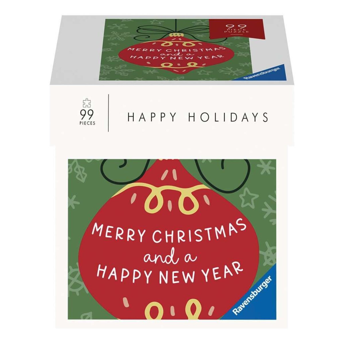 Ravensburger Puzzle - Merry Christmas and a Happy New Year, 99 Teile