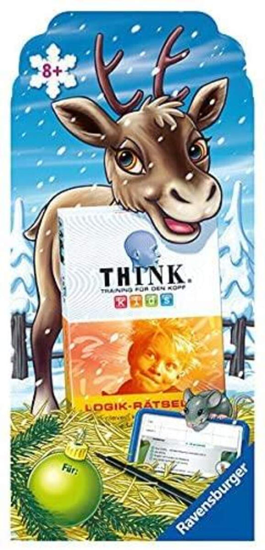 Ravensburger Weihnachten Think Kids Logik-Rätsel: Wer clever kombiniert, findet die Lösung!