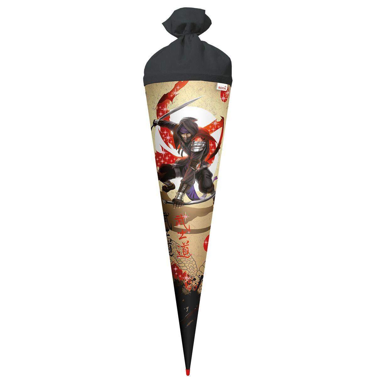 Roth Schultüte 70cm rund Ninja