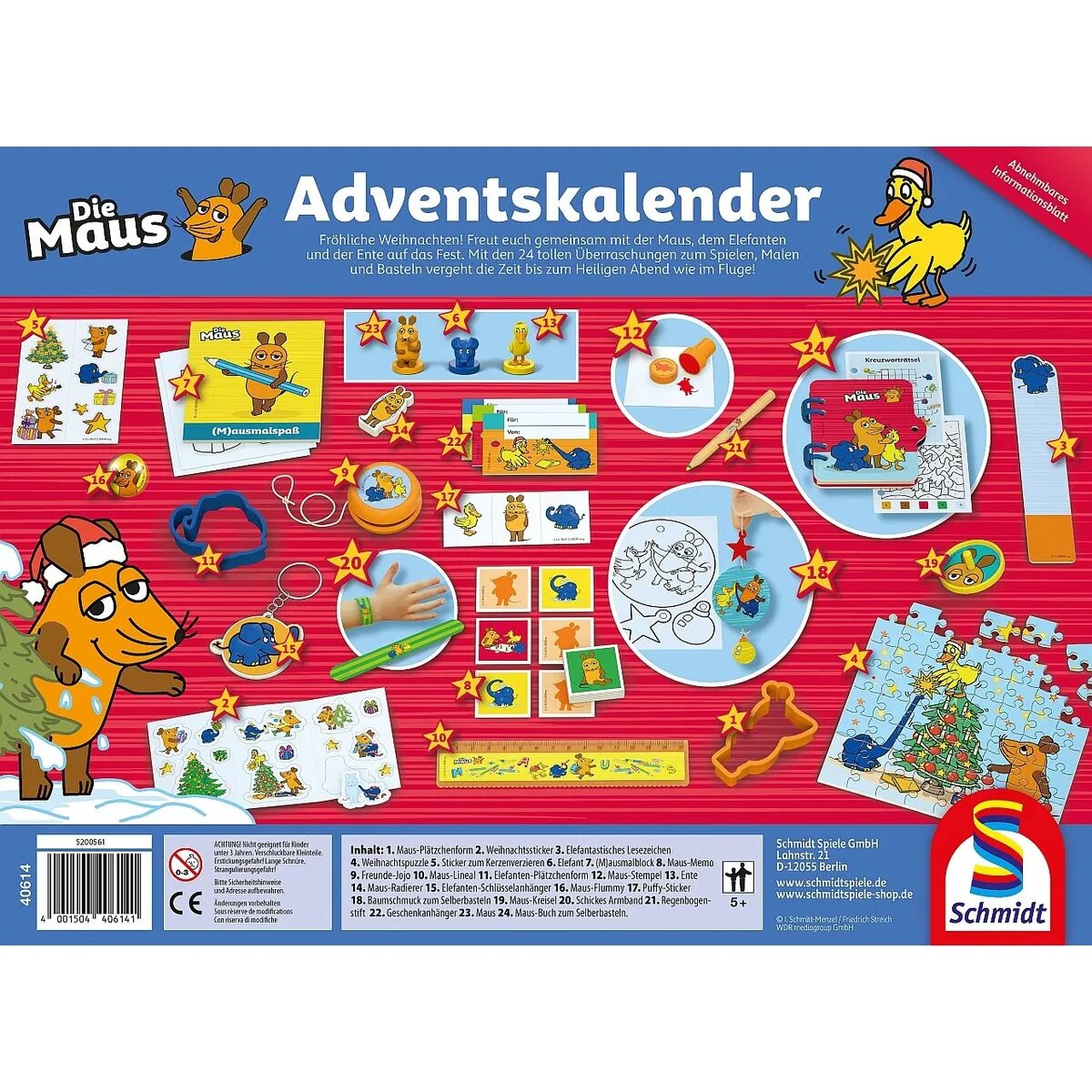 Schmidt Spiele Die Maus, Adventskalender