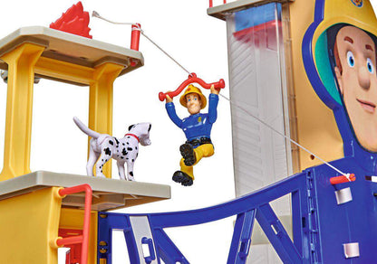 Simba Feuerwehrmann Sam Mega Feuerwehrstation XXL, mit Licht und Sound