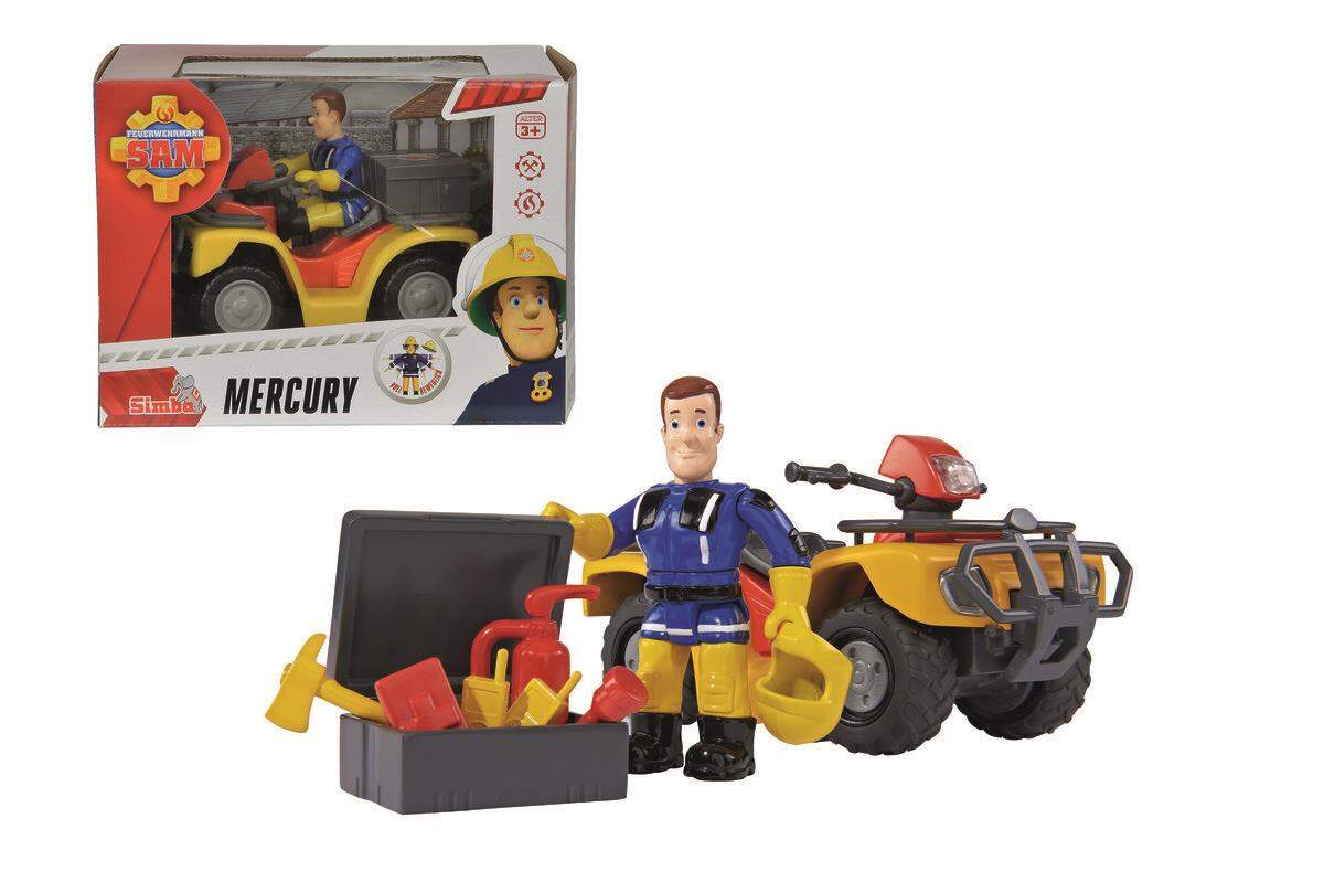 Simba Feuerwehrmann Sam Mercury-Quad mit Figur