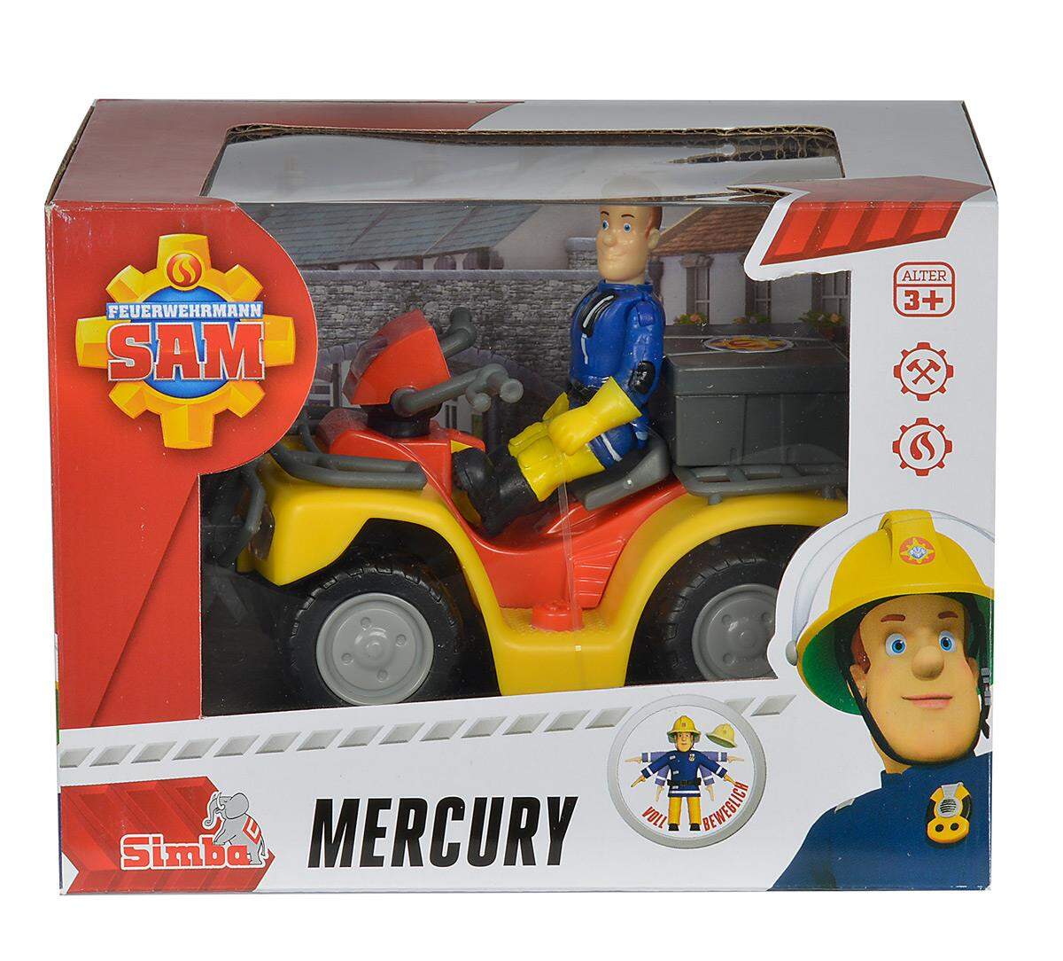 Simba Feuerwehrmann Sam Mercury-Quad mit Figur