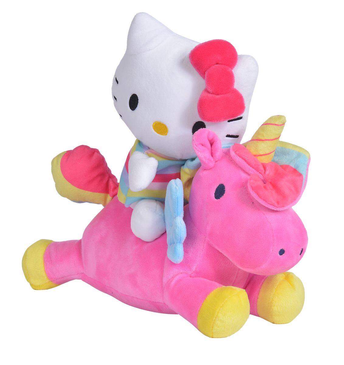 Simba Hello Kitty Einhorn Konturplüsch, 25cm