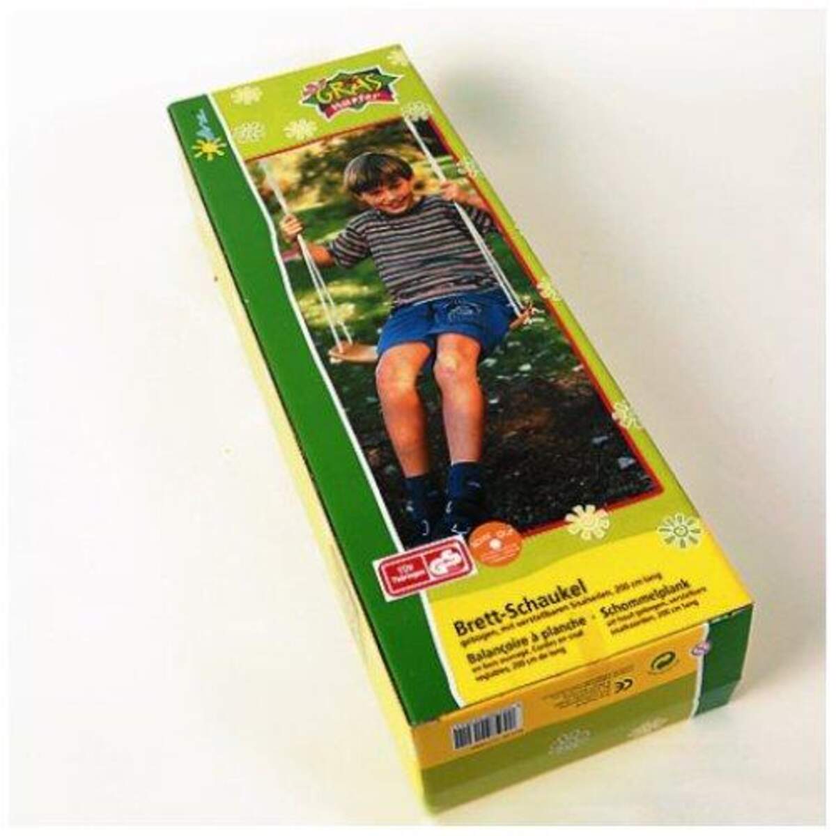 SpielMaus Brettschaukel Holz gebogen 50x15cm