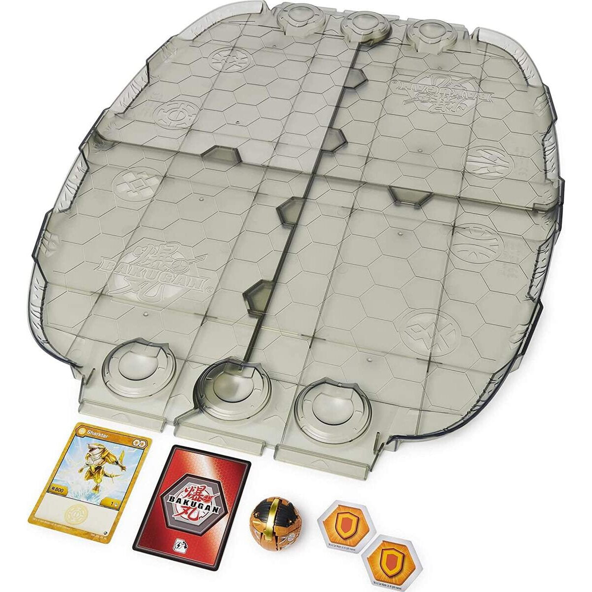 Spin Master Bakugan Geogan Rising Battle Matrix mit exklusivem Aurelus Sharktar Bakugan