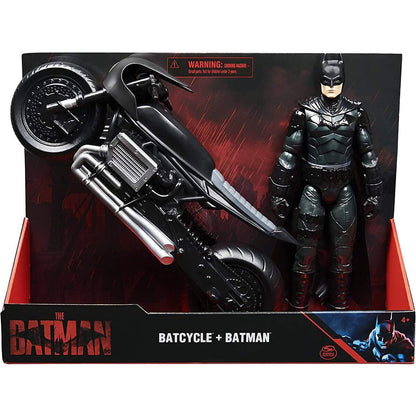 Spin Master Batman authentisches Bat-Cycle mit 30cm Batman-Actionfigur inkl. Stoffumhang