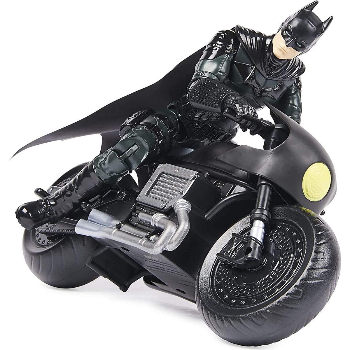 Spin Master Batman authentisches Bat-Cycle mit 30cm Batman-Actionfigur inkl. Stoffumhang