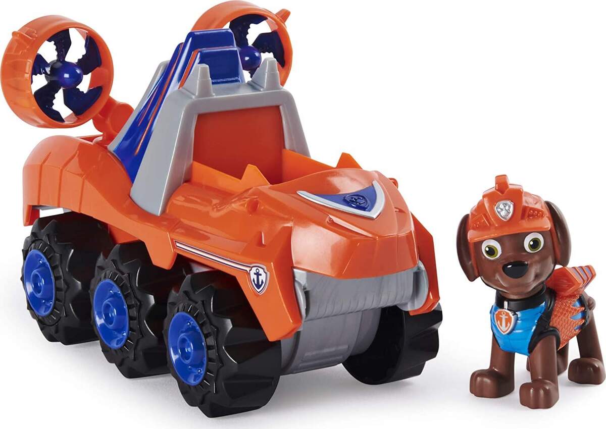 Spin Master Paw Patrol - Dino Rescue Zuma mit Deluxe Fahrzeug
