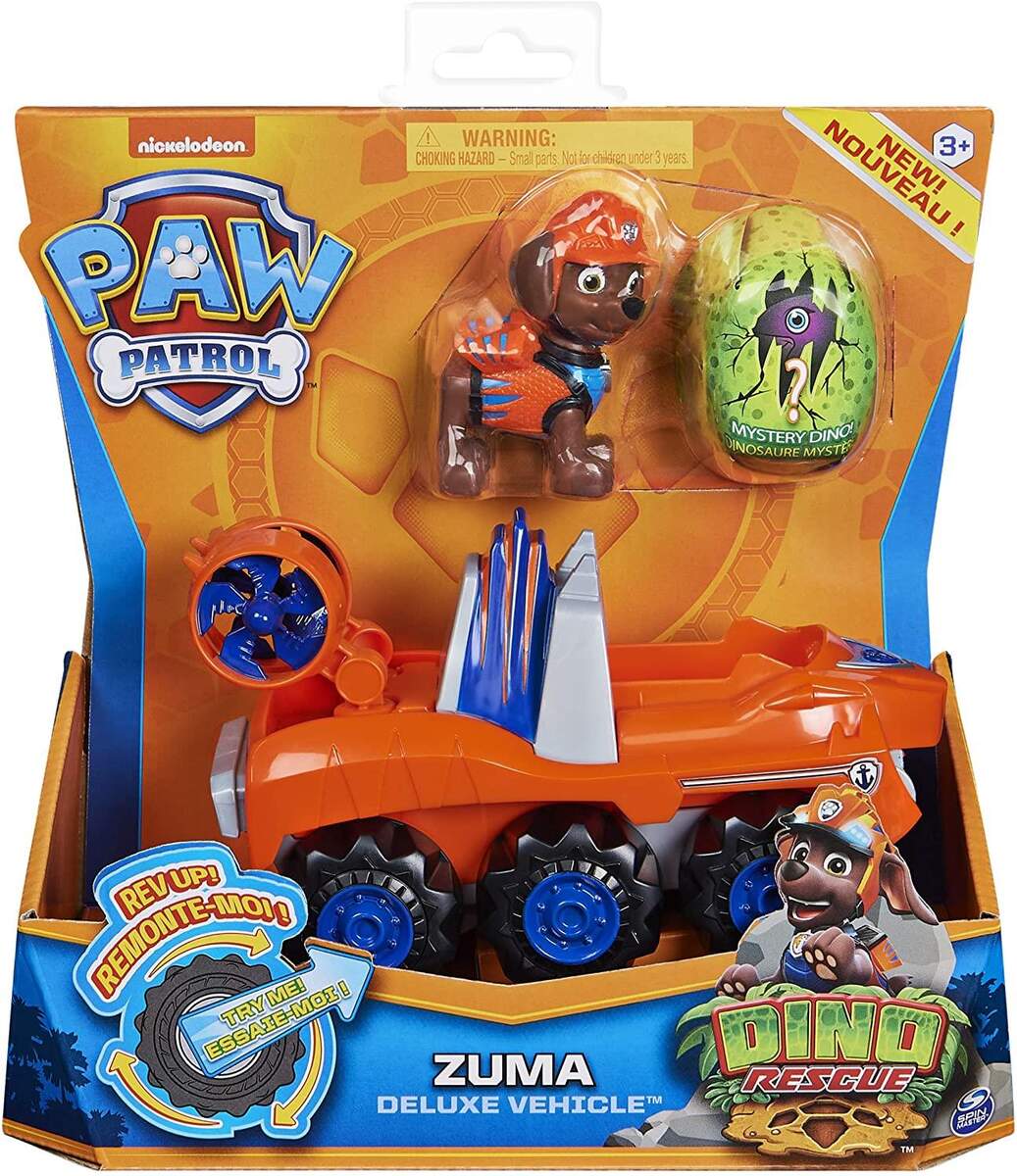 Spin Master Paw Patrol - Dino Rescue Zuma mit Deluxe Fahrzeug
