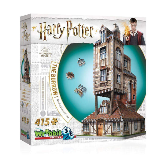 Wrebbit 3D Puzzle Harry Potter™ - Der Fuchsbau: Haus der Familie Weasley, 415 Teile